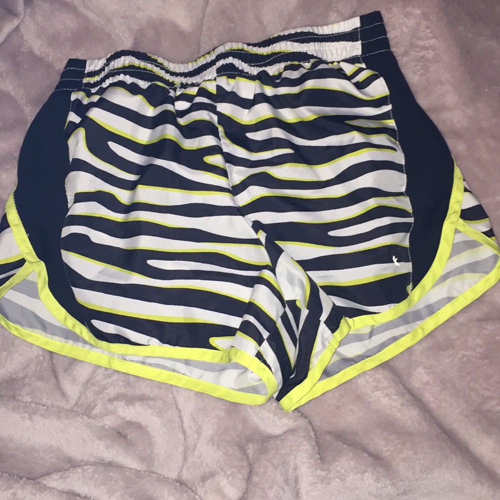 Polyester Zebra print running/workout shorts